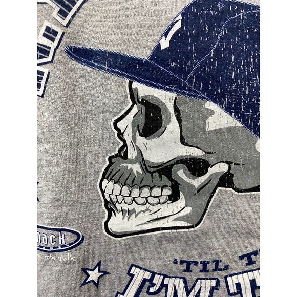 New York Baseball Fans. N.Y. True 'Til The Day I'm Through Grey T-Shirt Large - Picture 6 of 11